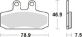 Trw remblokken mcb 673 brake pads organ. mcb673ec