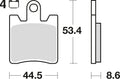 Trw remblokken mcb 706 brake pads sinter mcb 706 sv