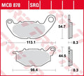 Trw remblokken mcb 878 brake pads sinter mcb 878 trq