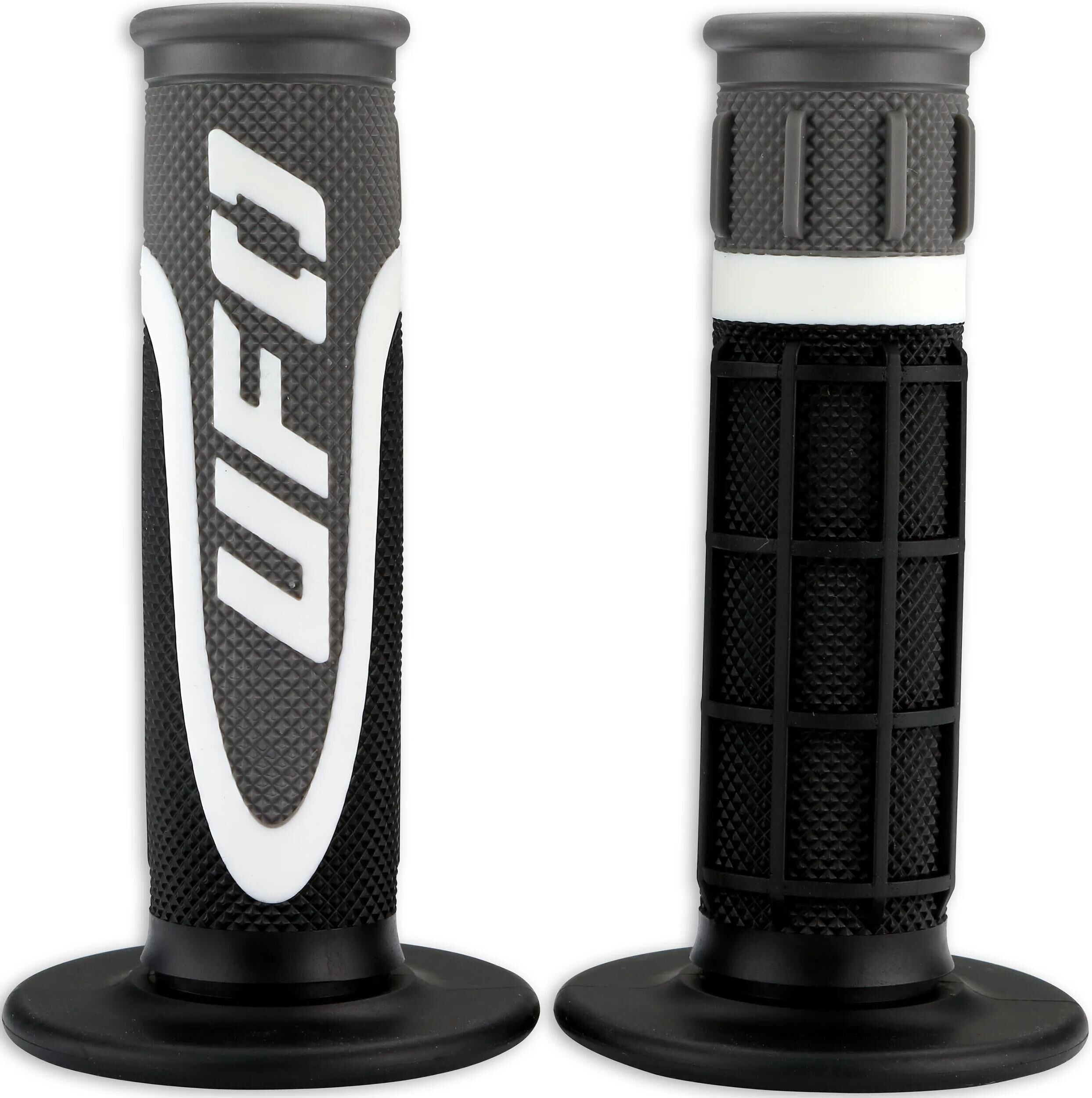 Ufo plast griffgummi axiom rubber grip pair ufo black white grey