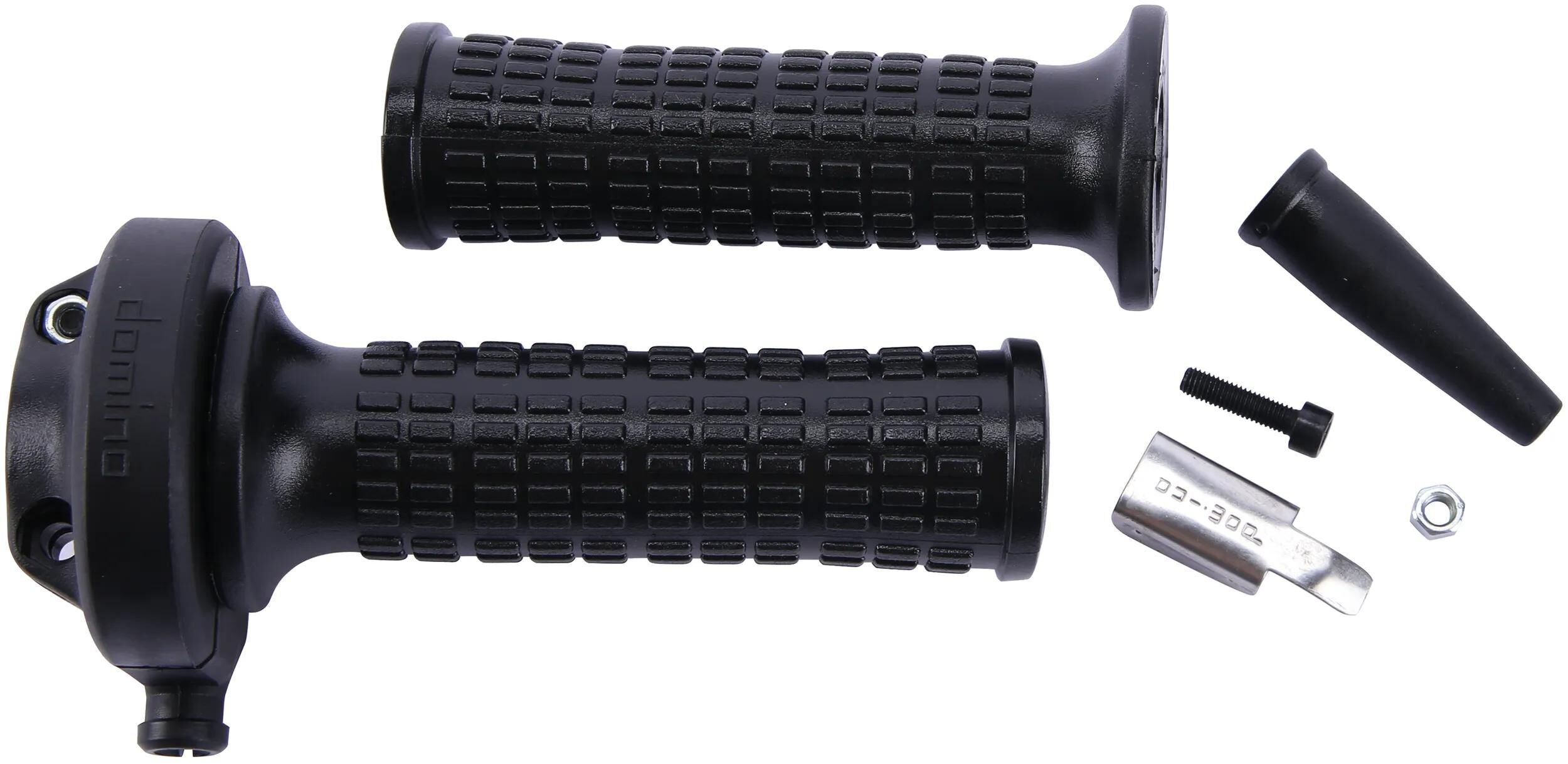 Domino gasgriffarmatur vintage throttle grips alu chr vint gheprad