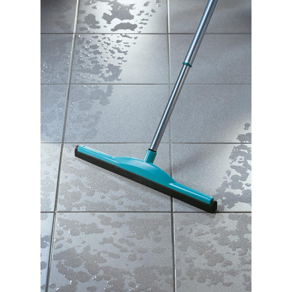 Leifheit 56421 Classic Wasserabzieher mit Teleskopstiel 45 cm, grün-grau