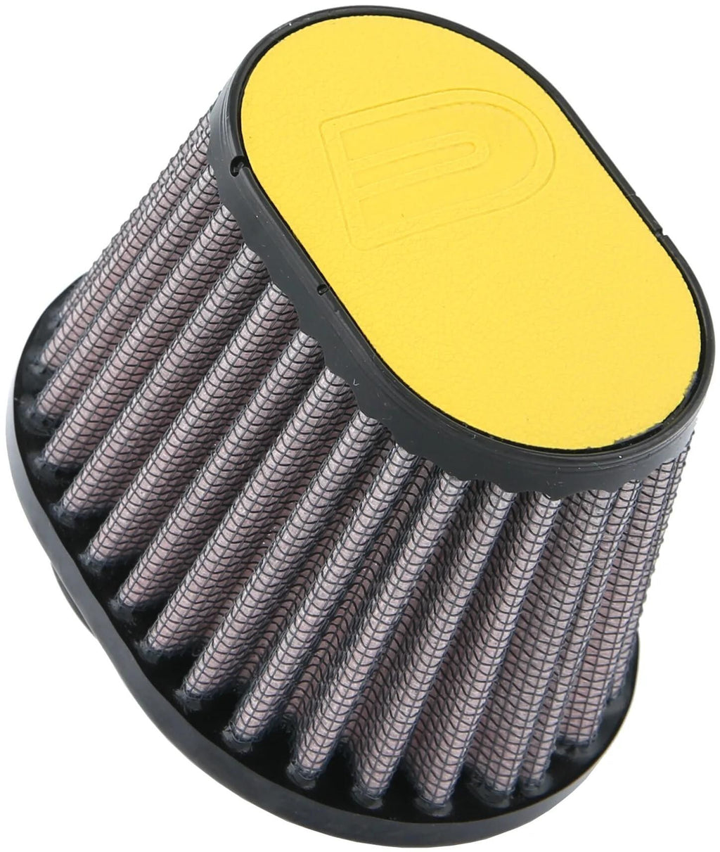 Dna sportluftfilter leather top sport air filter 100 x 75mm yellow