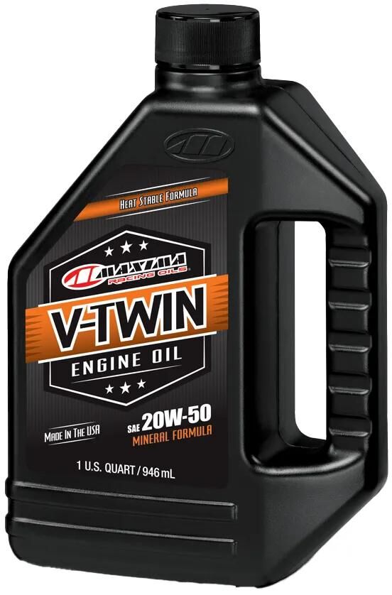 Maxima racing oils motoröl v-twin mineral motor oil maxima v-twin mineral 20w-50 946ml