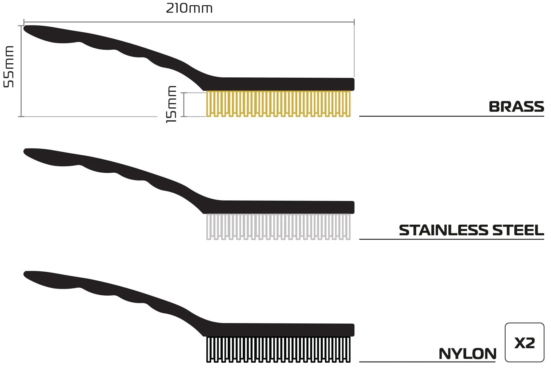 Oxford bürsten-set wire brush wire brush set ox340