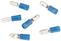 Spahn rundstecker round plug insulated blue 100pcs.