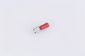 Spahn flachsteckhülse flat plug-in sleeve insulated red 100pcs.