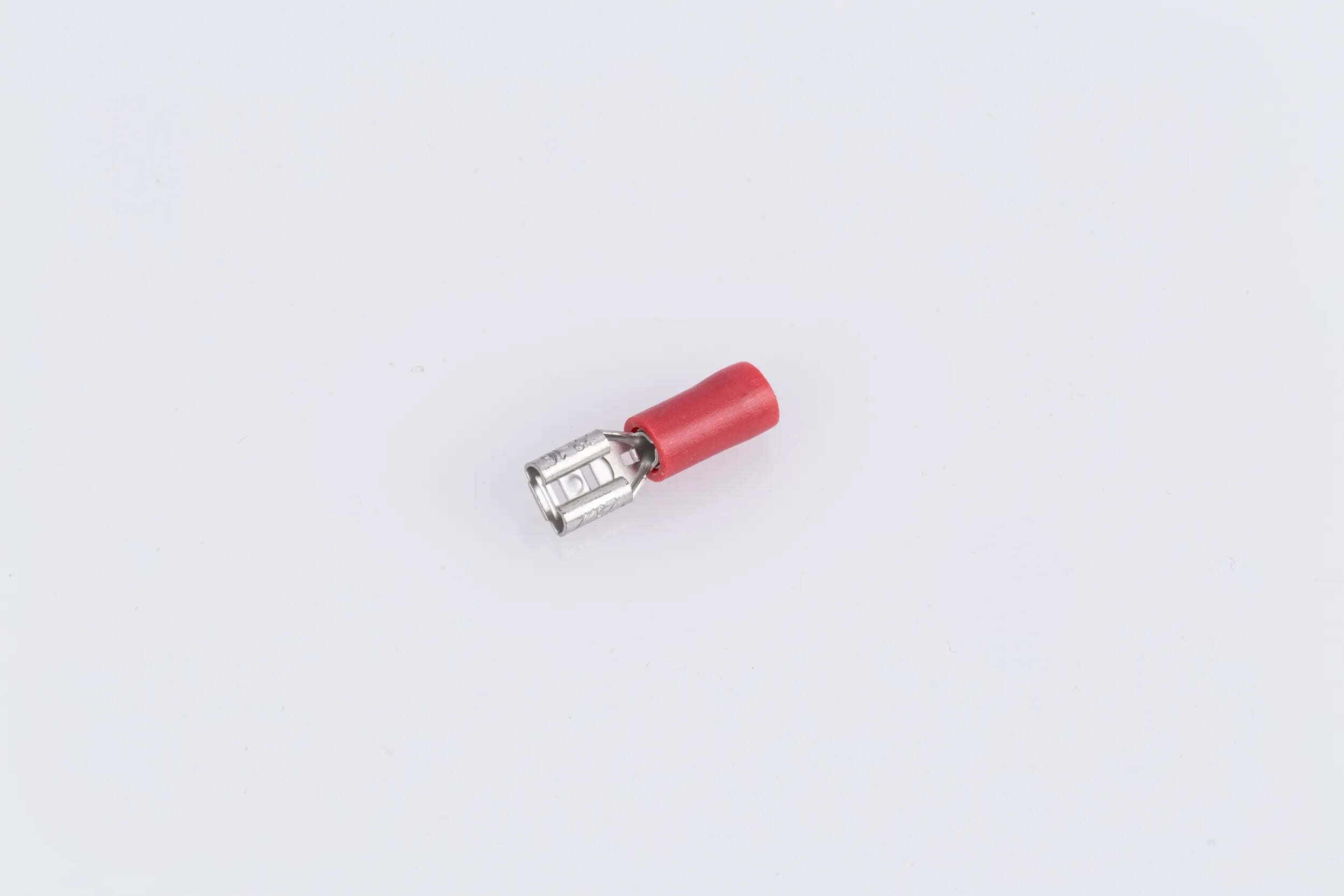 Spahn flachsteckhülse flat plug-in sleeve insulated red 100pcs.
