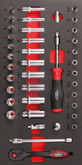 Bikeservice moduleinlage steckschlüssel moduleinl bst stkschlein 1 4 39tlg