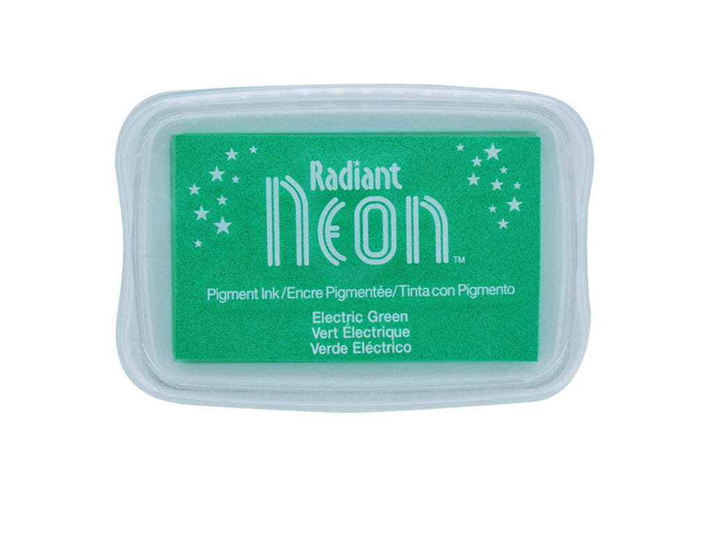 Tsukineko • radiant neon stempelkussen electric green