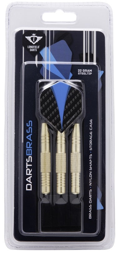 Longfield Darts aus Messing, 22 Gramm, im Etui