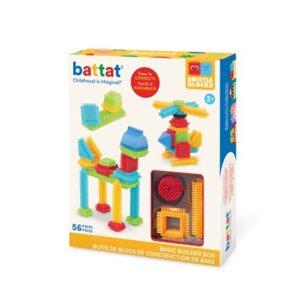 Bristle Blocks Schachtel mit 56 Teilen