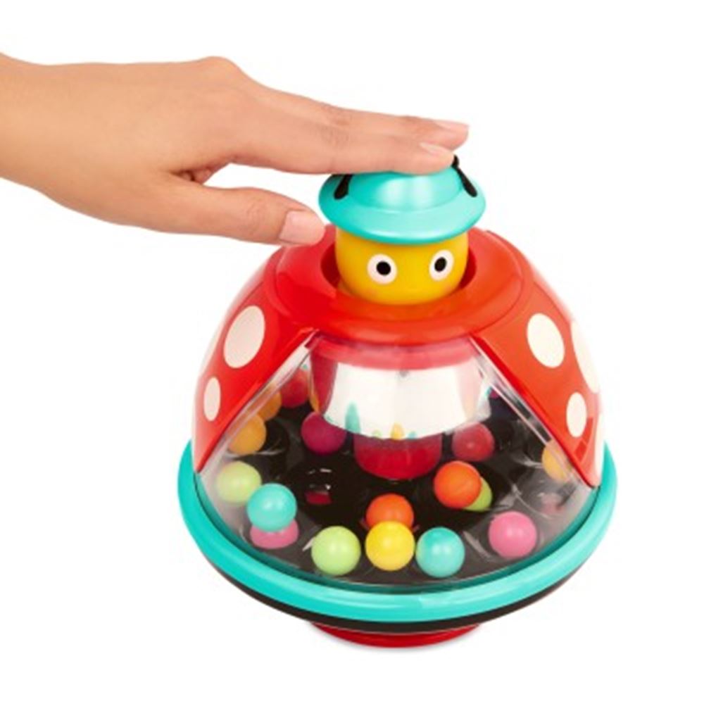 B toys: bromtol ladybug spinningtop. 2+