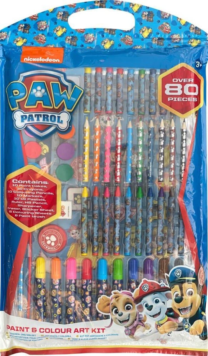 Sambro Paw Patrol Mal- und Farbset, 80-teilig