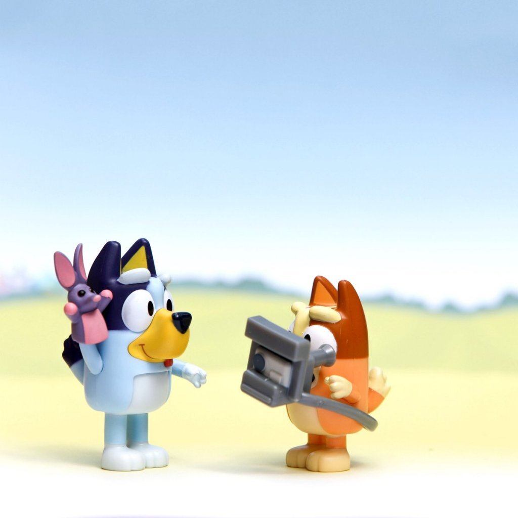 Spectron Bluey Bingo Spielfiguren, 2 Stück.