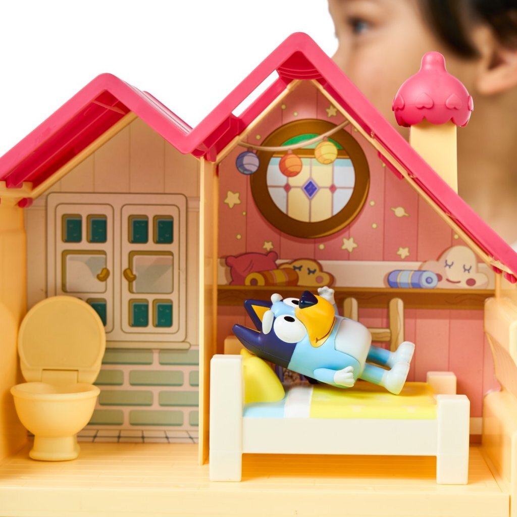 Moose Toys Bluey Mini-Spielhaus mit Möbeln und Spielfigur