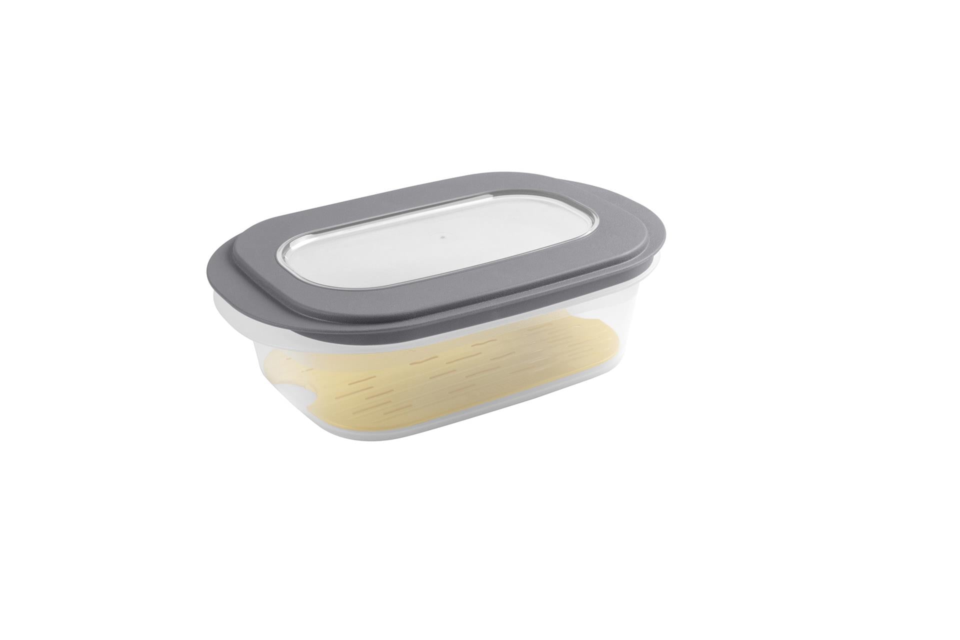 Sunware kaasdoos met tray transp. grijs