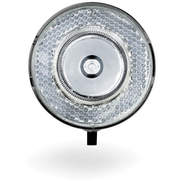 Axa LED-Scheinwerfer, 706-Batterie, 15 Lux, dunkel verchromt, Blisterverpackung