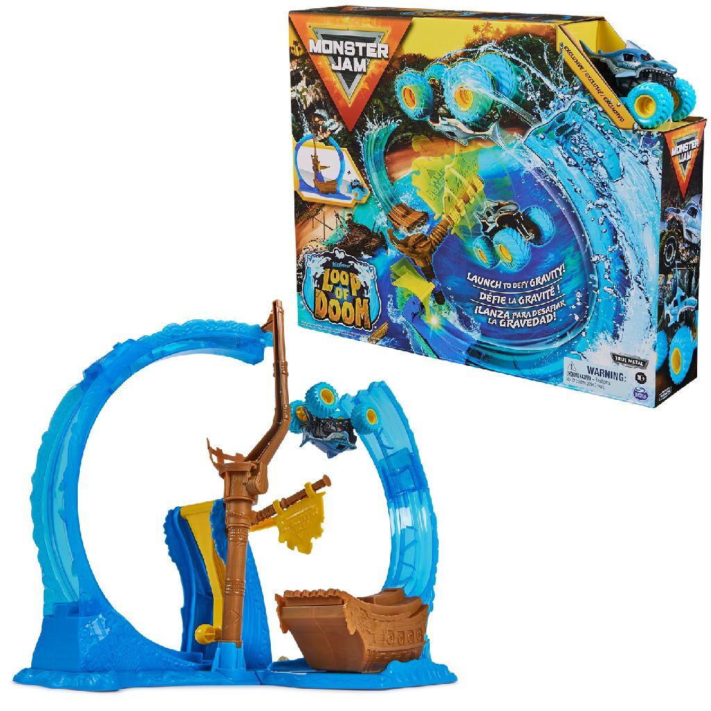 Monster Jam Megalodon Loop of Doom Stunt-Spielzeugset