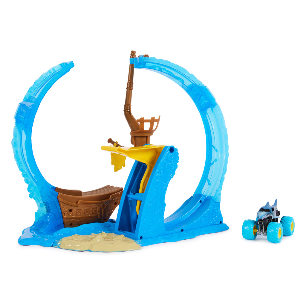 Monster Jam Megalodon Loop of Doom Stunt-Spielzeugset