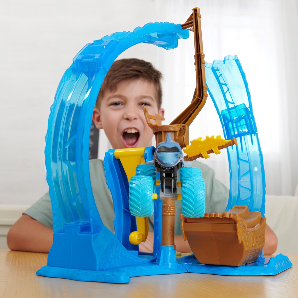Monster Jam Megalodon Loop of Doom Stunt-Spielzeugset
