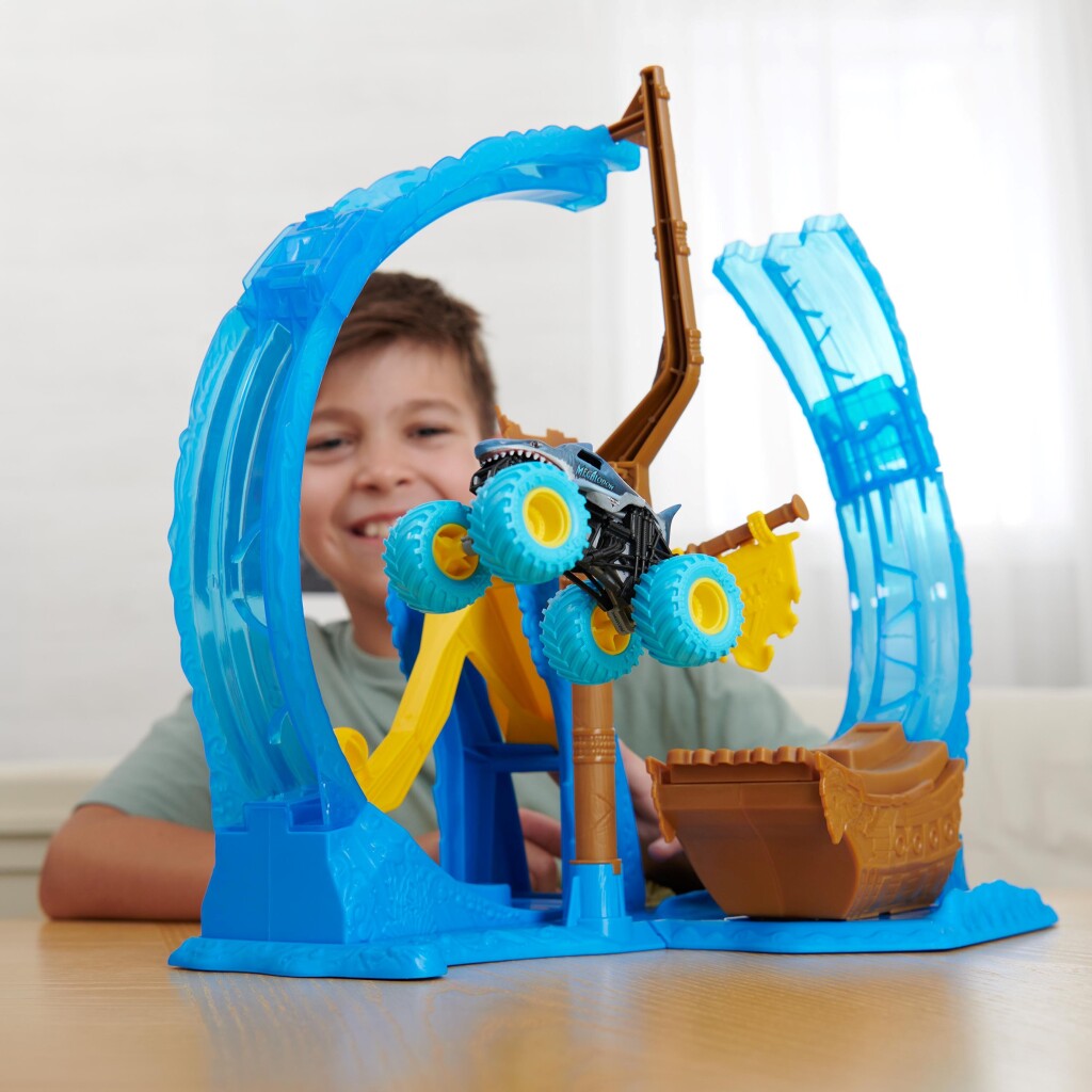 Monster Jam Megalodon Loop of Doom Stunt-Spielzeugset