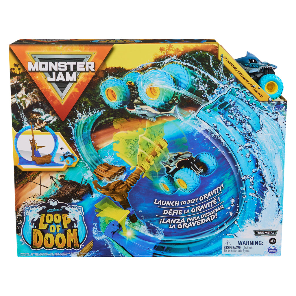 Monster Jam Megalodon Loop of Doom Stunt-Spielzeugset