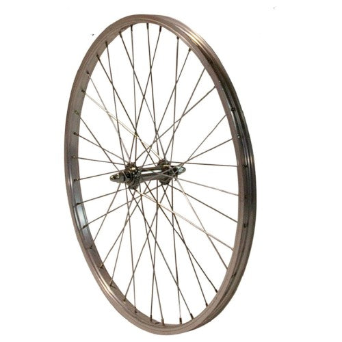 Hzb Vorderrad 24 Zoll etrto 507 Alu Vollachse silber