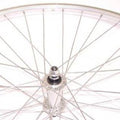 Voorwiel 28 sp. alu zilver sp13 trek basic aluminium naaf v.as