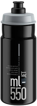Elite trinkflasche jet plus bottle jet plus 550ml black grey