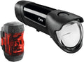 Busch + müller akku-led-leuchten-set fyre bat.light set b m fyre led black