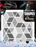 Reflective berlin reflexaufkleber shapes refl.sticker refl.berlin diamonds grey