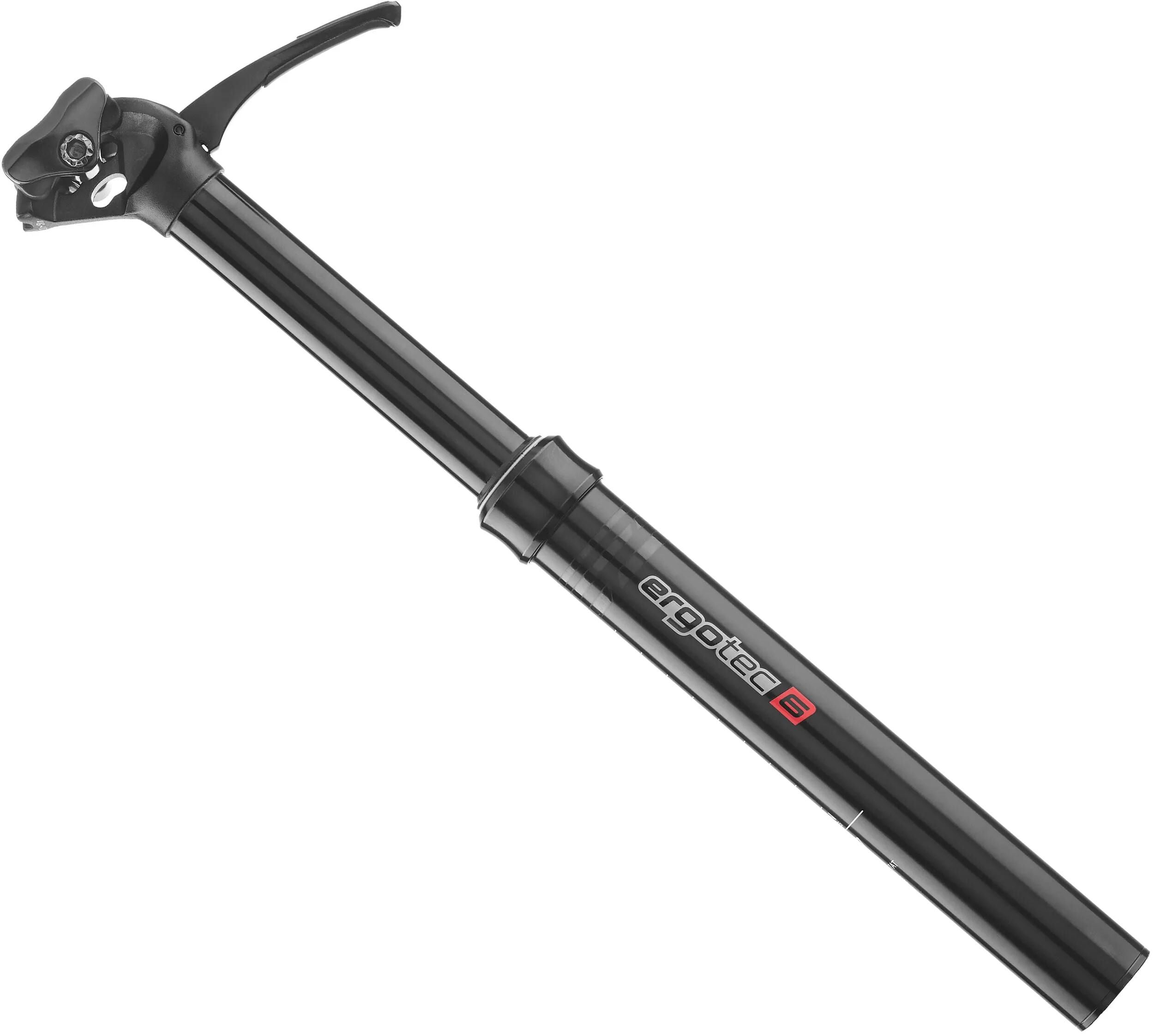 Ergotec Sattelstütze, höhenverstellbar, 27,2 mm, 390 mm, schwarz