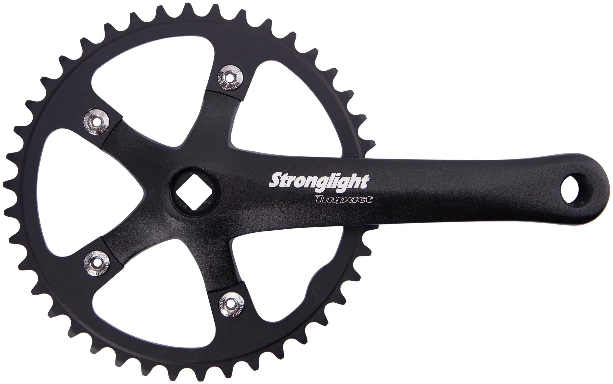 Stronglight kettenradgarnitur impact crankset strongl.impact matt black