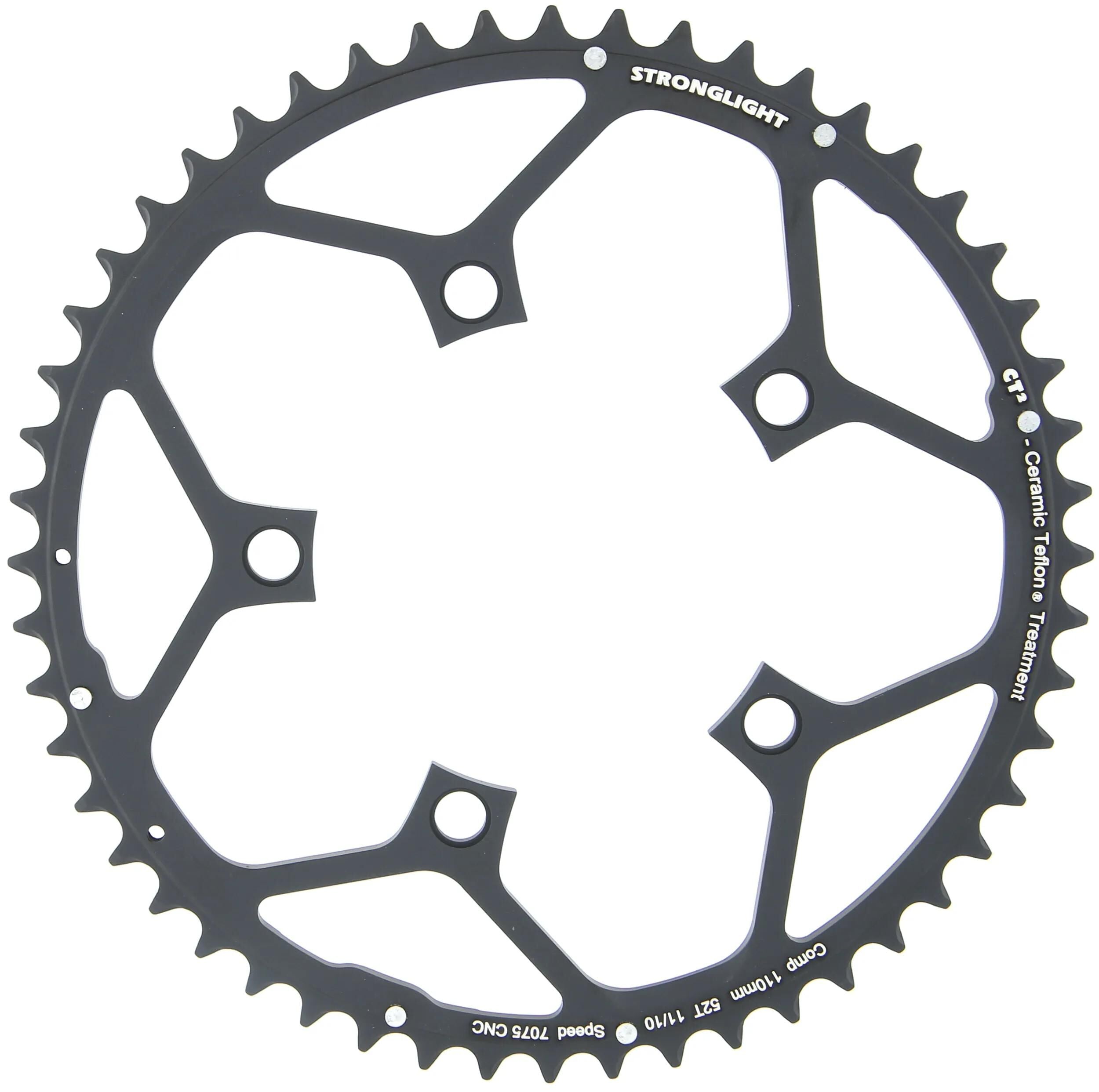 Stronglight kettenblatt ct2 chain ring strongl.ct2 110mm 52t b