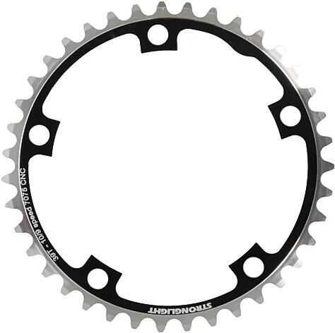 Stronglight kettenblatt type s 7075 t6 chainring 7075t6 black 130 mm lochkr. 38z.
