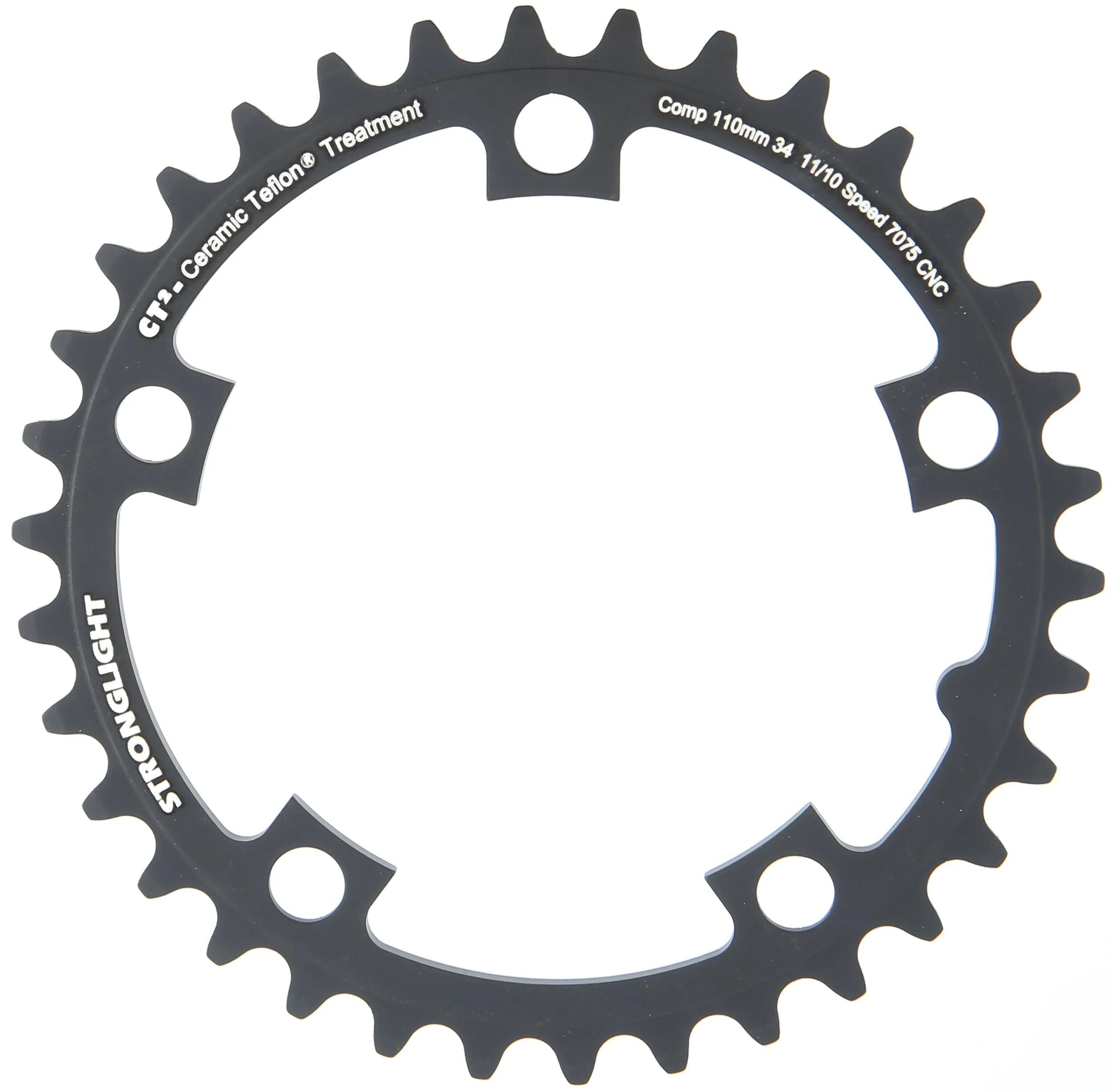 Stronglight kettenblatt ct2 chain ring strongl.ct2 110mm 34t b