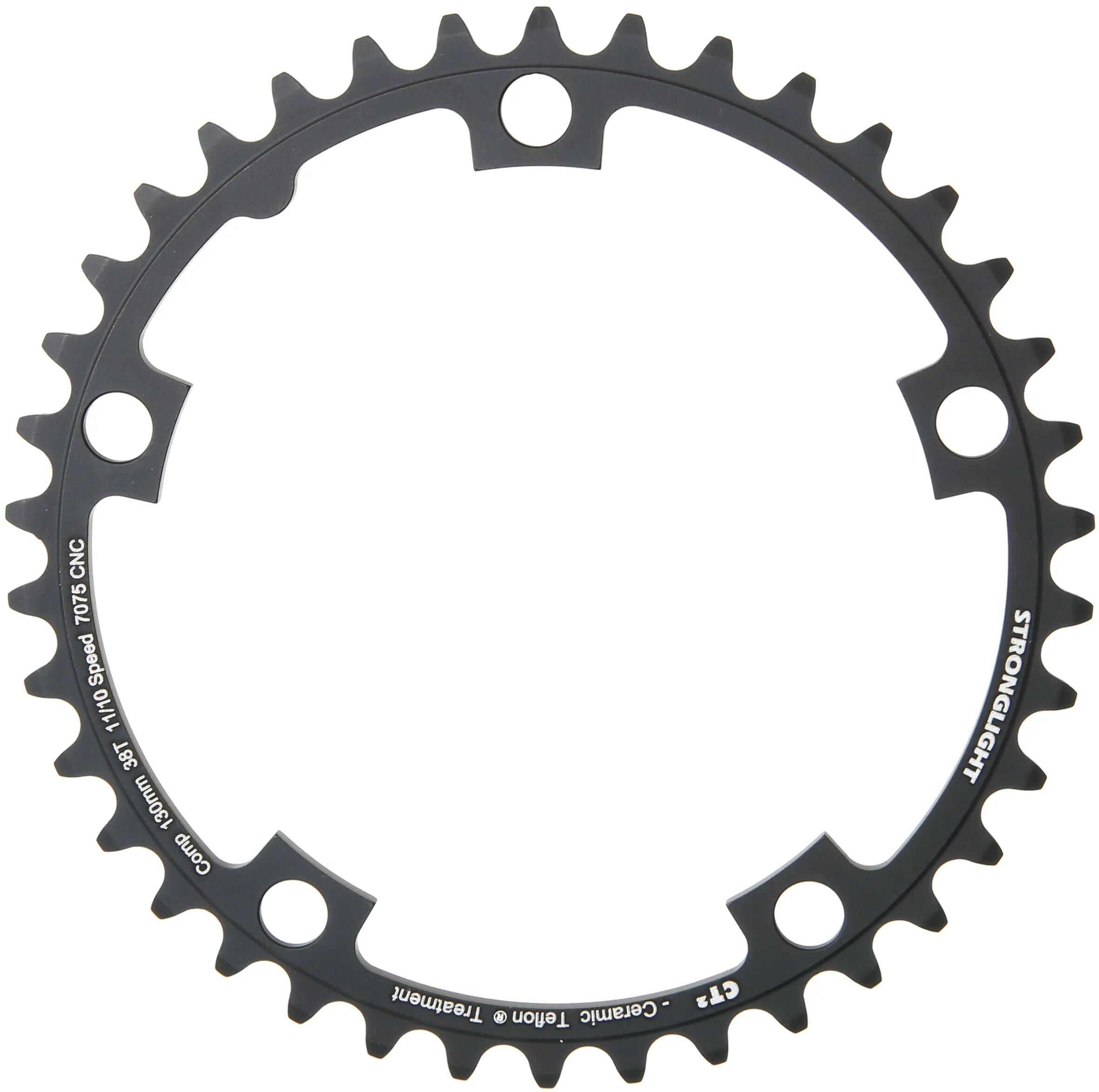 Stronglight kettingblad ct2 chain ring strongl.ct2 38t alu black