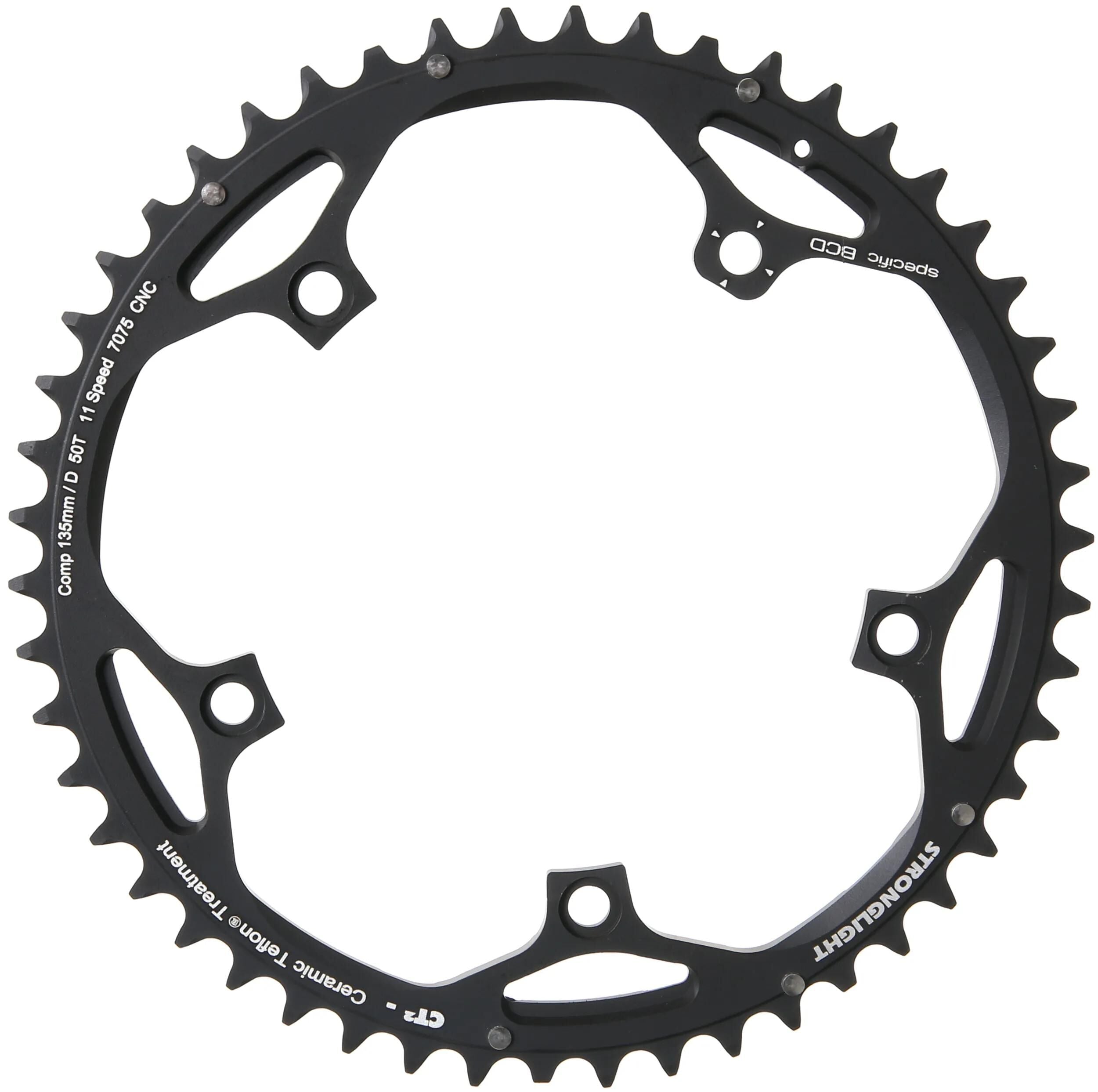 Stronglight kettingblad ct2 chain ring strongl.ct2 50t black