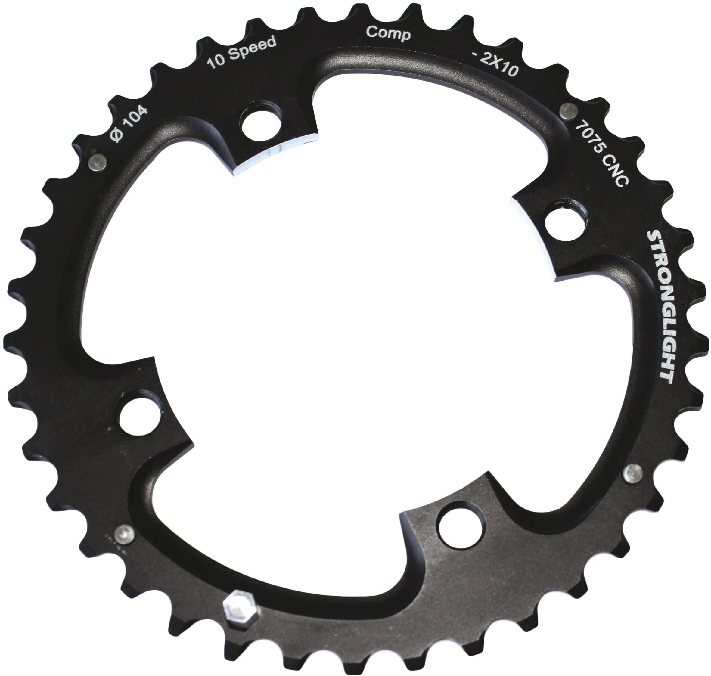 Stronglight kettenblatt mtb chain ring strongl. mtb 38t alu black