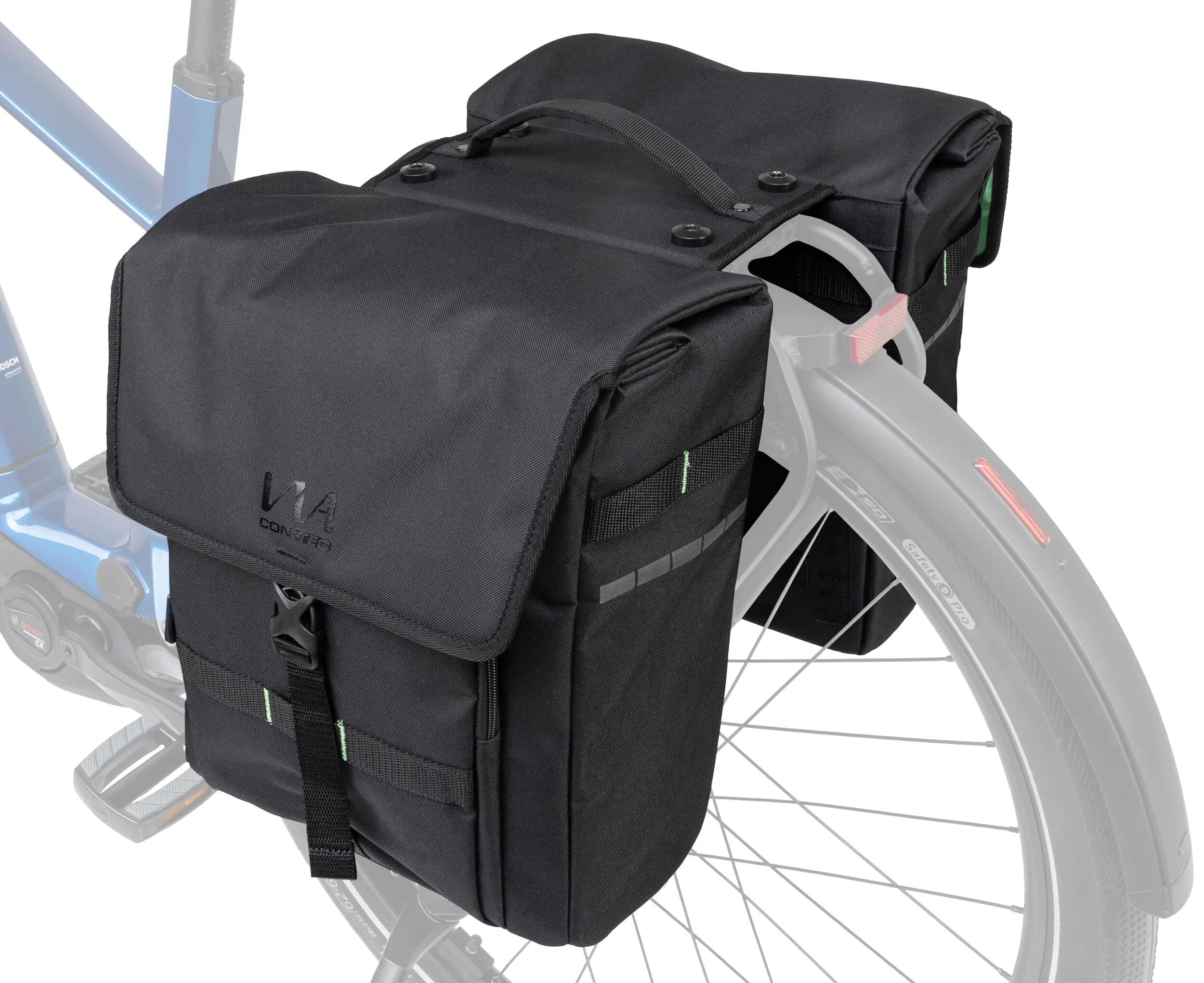 Contec doppeltasche via weekender ct twin bags via weeke nder mik 2.0 black