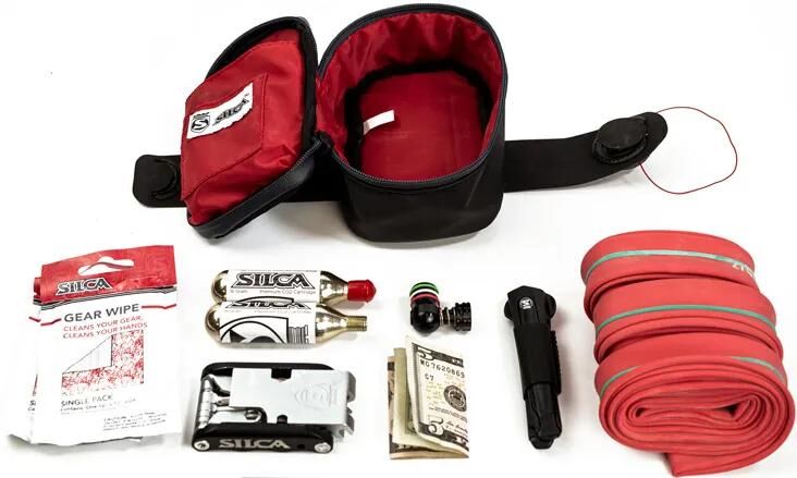 Silca satteltasche mattone grande saddle bag mattone grande black red