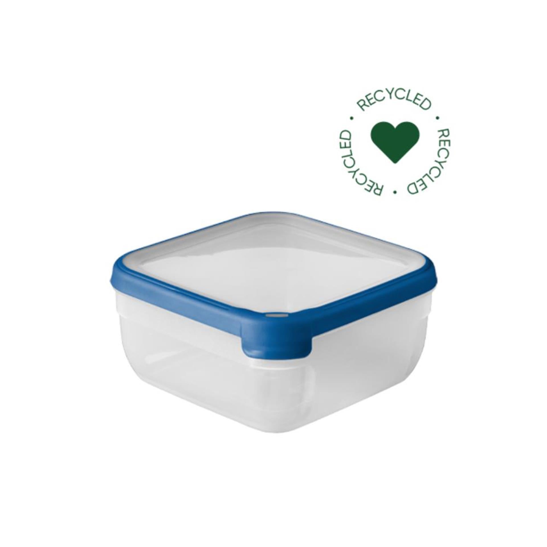 Curver Grand Chef Fischhaltebehälter quadratisch 2,5l transparent dunkelblau