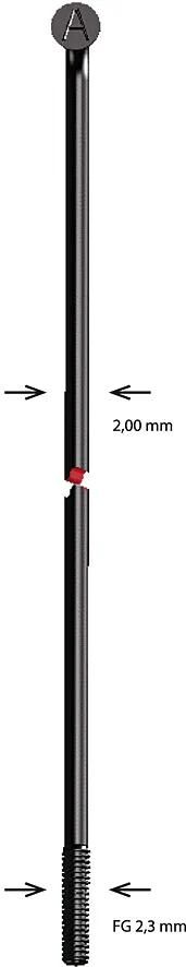 Alpina speiche spoke stainless steel 2x89mm