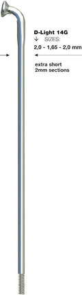 Sapim speiche d-light spoke d-loght sst db 2x1,65x296mm b