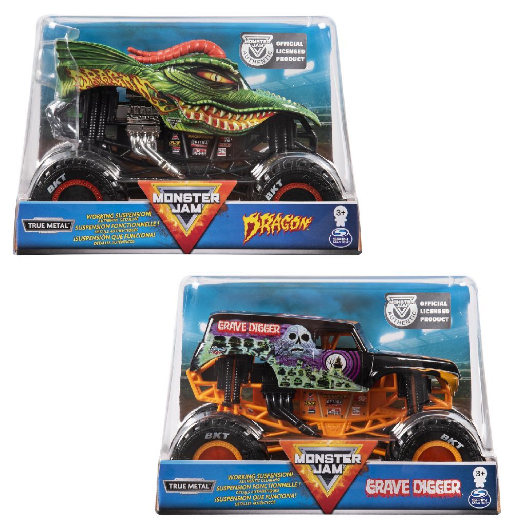 Monster jam die-cast monstertruck 1:24 assorti