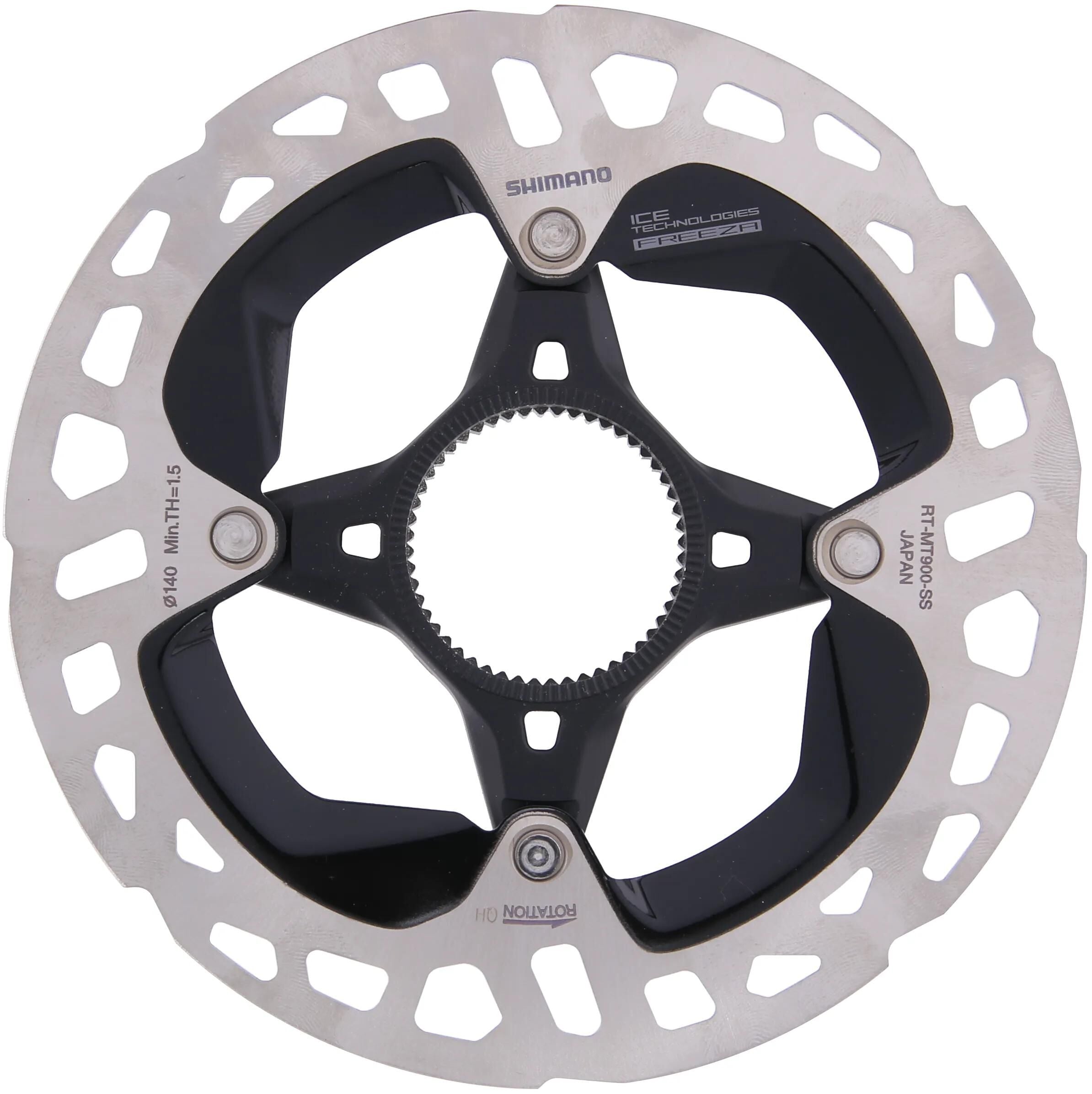 Shimano remschijf rt-mt900 shim.brake rotors mt900 140mm cl rt900 ice