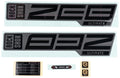 Rockshox dekor set decal set rs black 27 29 f. black dipping r.