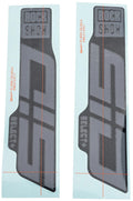 Rockshox dekor set decal set rs glossy grey 29 gloss gray f. blk 24