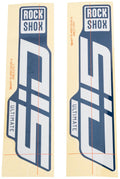 Rockshox dekor set decal set rs glossy white for blue sliders